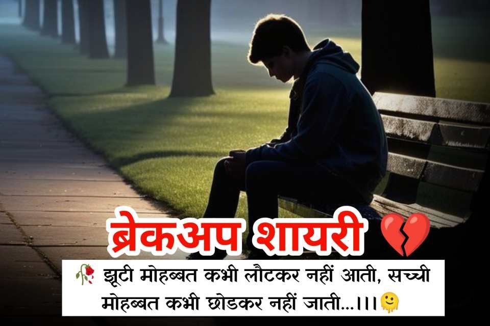 Breakup Sad Shayari In Hindi