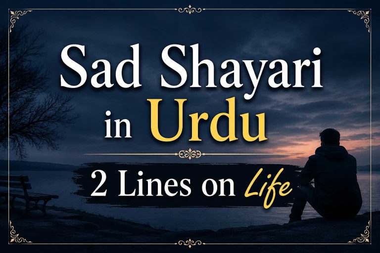 Sad Shayari in Urdu 2 Lines on Life – Heart-Touching Poetry